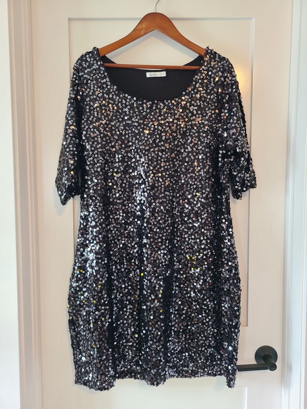Reitmans Black Sequin Dress